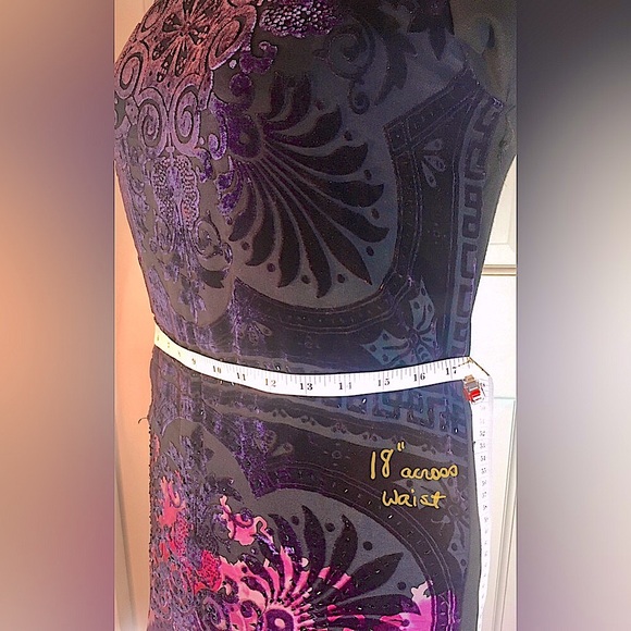 Hale Bob burnout velvet dress Size small - Picture 12 of 14